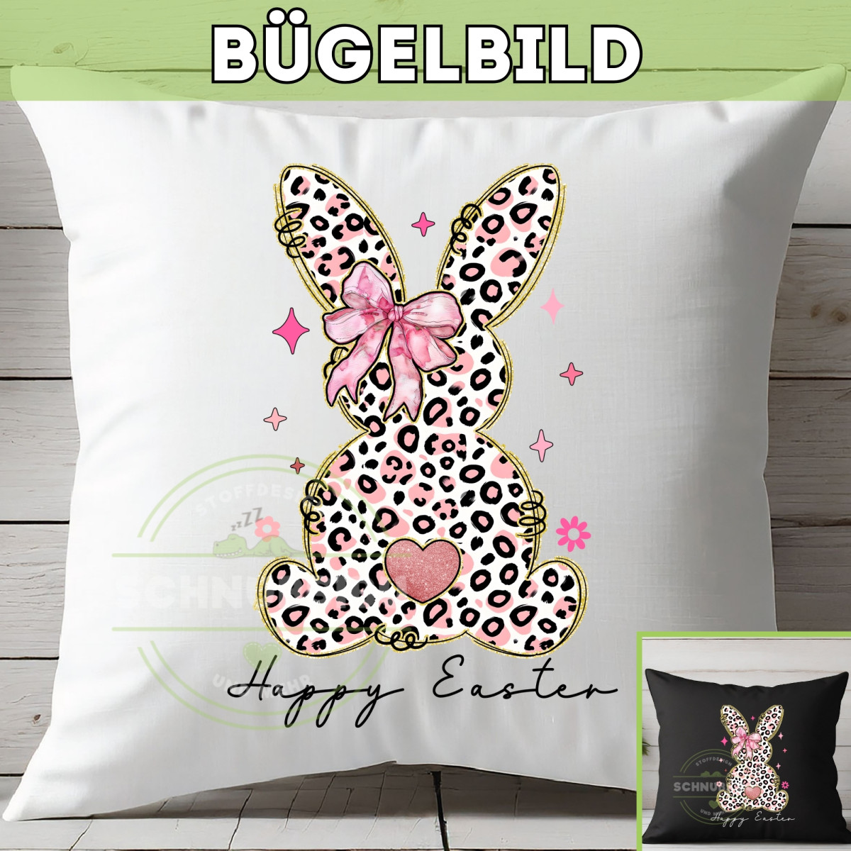 Bügelbild Leo Bunny